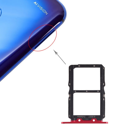 SIM Card Tray + SIM Card Tray for Huawei Honor View 20 (Honor V20) (Red) by buy2fix