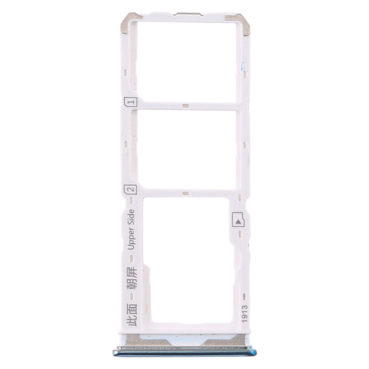 For Vivo Y7s SIM Card Tray + SIM Card Tray + Micro SD Card Tray (Green) - Card Tray by buy2fix | Online Shopping UK | buy2fix