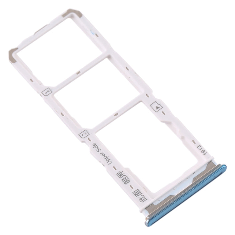 For Vivo Y7s SIM Card Tray + SIM Card Tray + Micro SD Card Tray (Green) - Card Tray by buy2fix | Online Shopping UK | buy2fix