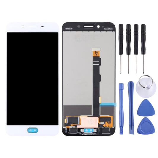 TFT LCD Screen for OPPO R9sk Digitizer Full Assembly (White) - LCD Screen by buy2fix | Online Shopping UK | buy2fix