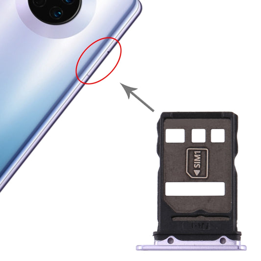 Original SIM Card Tray + NM Card Tray for Huawei Mate 30(Purple) - Card Socket by buy2fix | Online Shopping UK | buy2fix