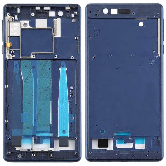 Front Housing LCD Frame Bezel Plate for Nokia 3 / TA-1020 TA-1028 TA-1032 TA-1038 (Blue) - Full Housing Cover by buy2fix | Online Shopping UK | buy2fix