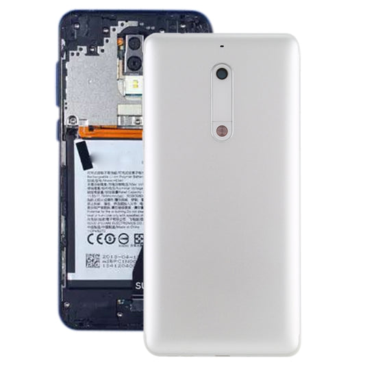 Battery Back Cover with Camera Lens & Side Keys for Nokia 5(White) - Back Cover by buy2fix | Online Shopping UK | buy2fix