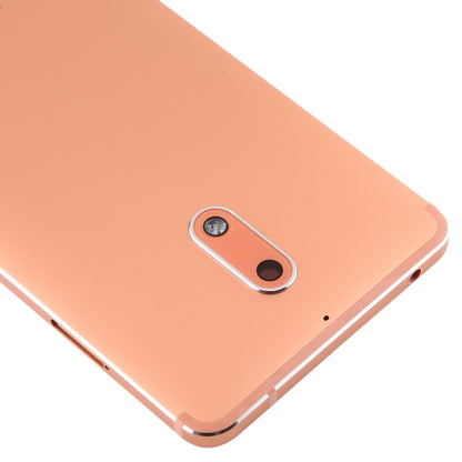 Battery Back Cover with Camera Lens & Side Keys for Nokia 6 TA-1000 TA-1003 TA-1021 TA-1025 TA-1033 TA-1039(Gold) - Back Cover by buy2fix | Online Shopping UK | buy2fix