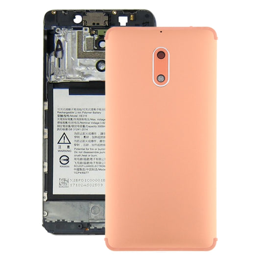 Battery Back Cover with Camera Lens & Side Keys for Nokia 6 TA-1000 TA-1003 TA-1021 TA-1025 TA-1033 TA-1039(Gold) - Back Cover by buy2fix | Online Shopping UK | buy2fix
