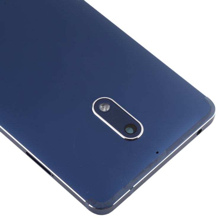 Battery Back Cover with Camera Lens & Side Keys for Nokia 6 TA-1000 TA-1003 TA-1021 TA-1025 TA-1033 TA-1039(Blue) - Back Cover by buy2fix | Online Shopping UK | buy2fix