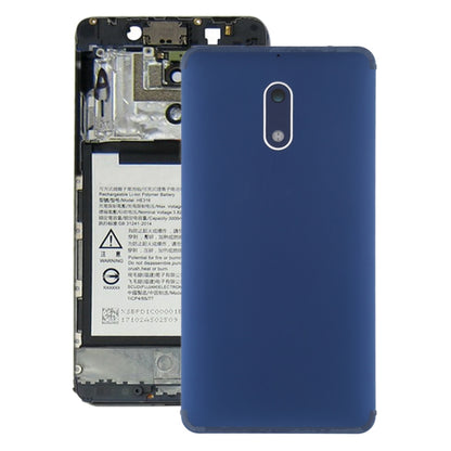 Battery Back Cover with Camera Lens & Side Keys for Nokia 6 TA-1000 TA-1003 TA-1021 TA-1025 TA-1033 TA-1039(Blue) - Back Cover by buy2fix | Online Shopping UK | buy2fix