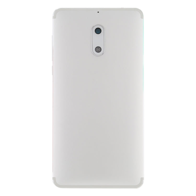 Battery Back Cover with Camera Lens & Side Keys for Nokia 6 TA-1000 TA-1003 TA-1021 TA-1025 TA-1033 TA-1039(White) - Back Cover by buy2fix | Online Shopping UK | buy2fix