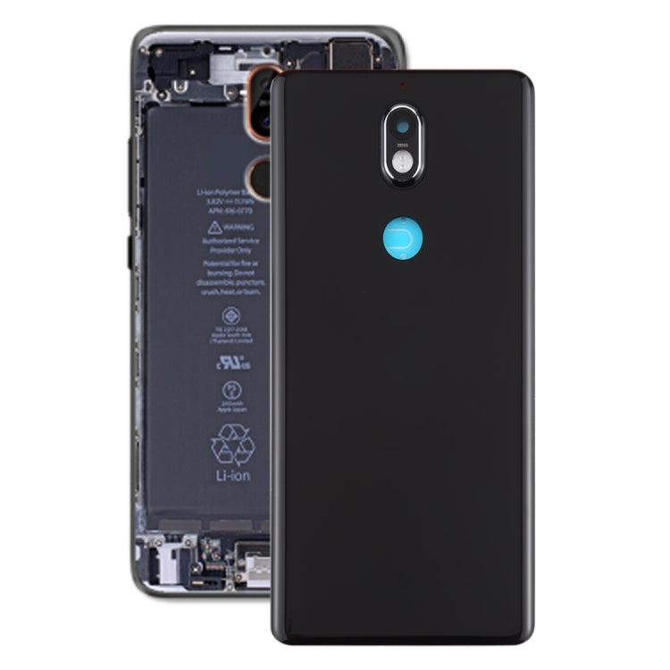 Battery Back Cover with Camera Lens for Nokia 7 TA-1041(Black) - Back Cover by buy2fix | Online Shopping UK | buy2fix