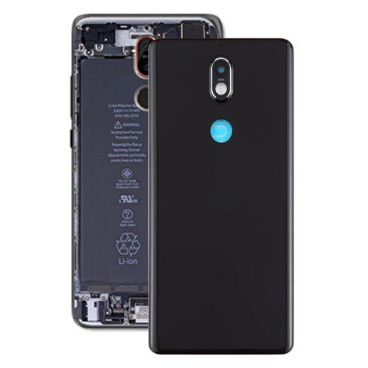 Battery Back Cover with Camera Lens for Nokia 7 TA-1041(Black) - Back Cover by buy2fix | Online Shopping UK | buy2fix