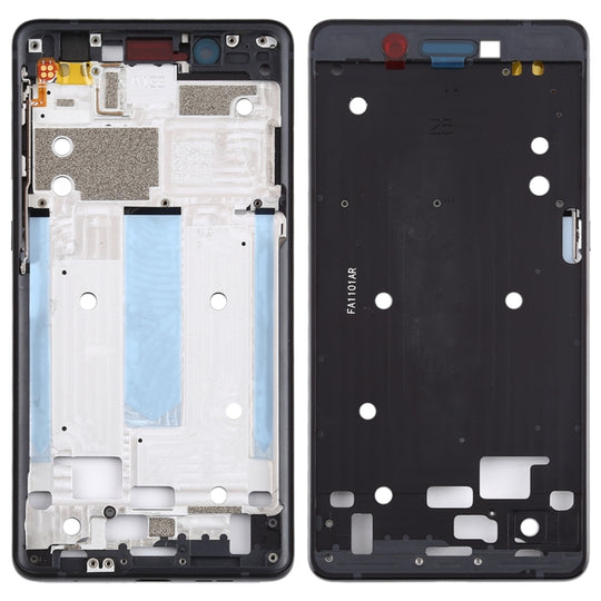 Plaque de lunette de cadre LCD du boîtier avant pour Nokia 7 TA-1041 (noir)