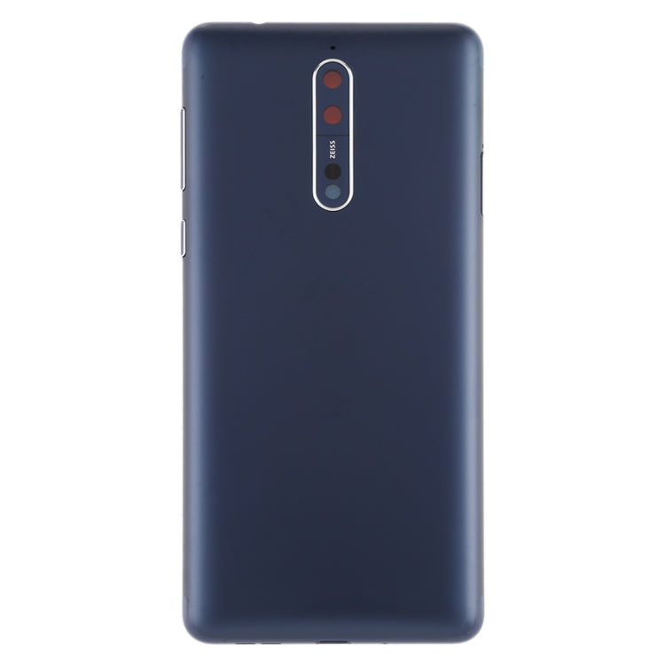 Battery Back Cover with Camera Lens & Side Keys for Nokia 8 / N8 TA-1012 TA-1004 TA-1052(Blue) - Back Cover by buy2fix | Online Shopping UK | buy2fix