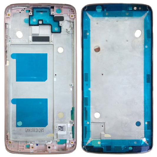 Front Housing LCD Frame Bezel for Motorola Moto G6 (Rose Gold) - Frame Bezel Plate by buy2fix | Online Shopping UK | buy2fix