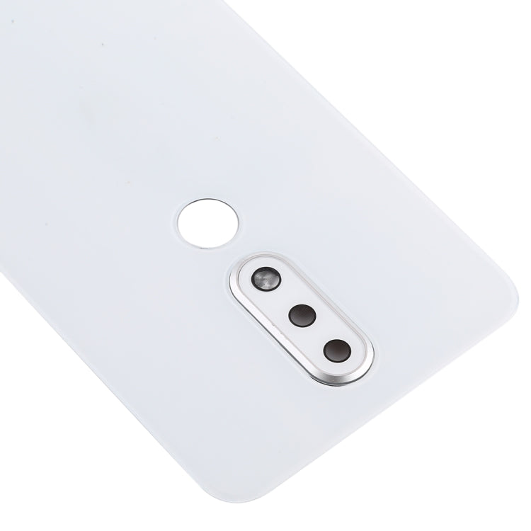 Battery Back Cover with Camera Lens for Nokia X6 (2018) / 6.1 Plus TA-1099 TA-1103(White) - Back Cover by buy2fix | Online Shopping UK | buy2fix