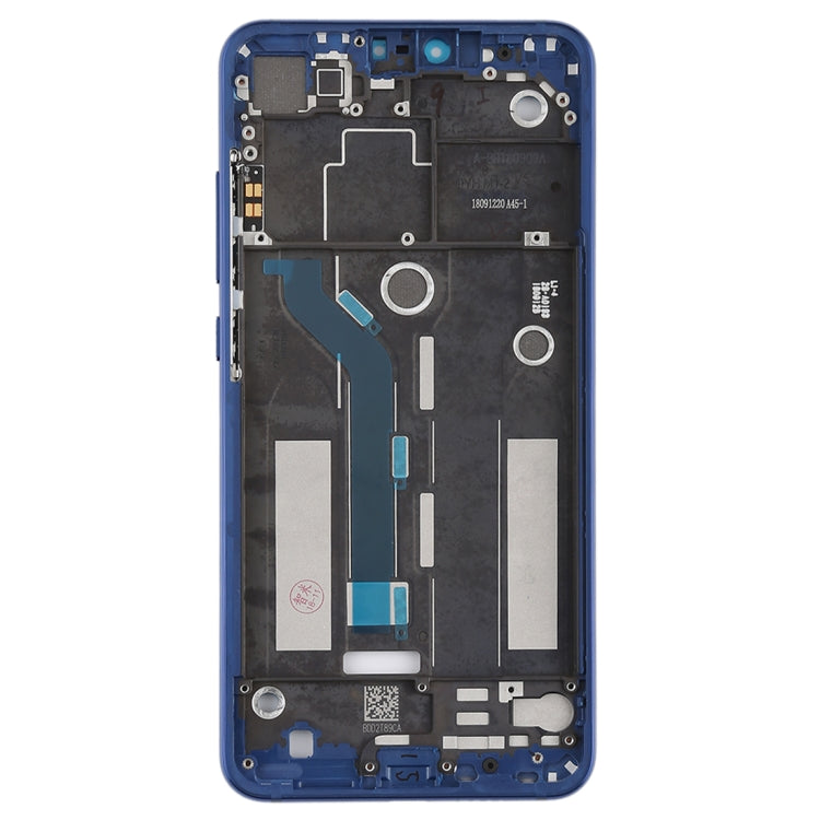 Middle Frame Bezel with Side Keys for Xiaomi Mi 8 Lite (Blue) - Frame Bezel Plate by buy2fix | Online Shopping UK | buy2fix