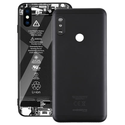 Back Cover for Xiaomi Redmi 6 Pro(Black) - Back Cover by buy2fix | Online Shopping UK | buy2fix
