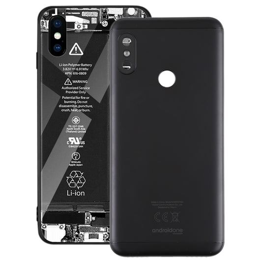 Back Cover for Xiaomi Redmi 6 Pro(Black) - Back Cover by buy2fix | Online Shopping UK | buy2fix