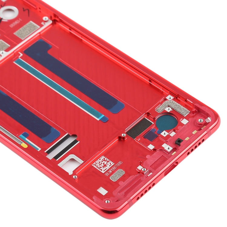 Middle Frame Bezel with Side Keys for Xiaomi Mi 8 SE (Red) - Frame Bezel Plate by buy2fix | Online Shopping UK | buy2fix
