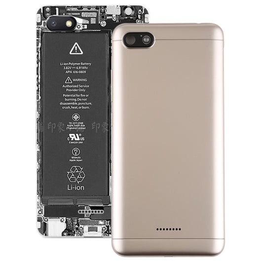 Back Cover with Side Keys for Xiaomi Redmi 6A(Gold) - Back Cover by buy2fix | Online Shopping UK | buy2fix