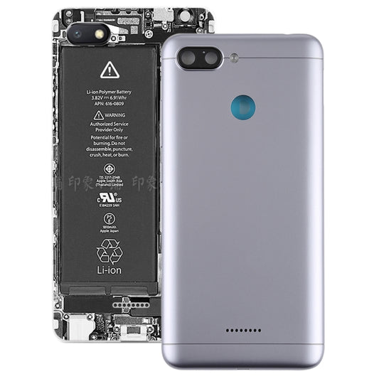 Back Cover with Side Keys for Xiaomi Redmi 6(Grey) - Back Cover by buy2fix | Online Shopping UK | buy2fix