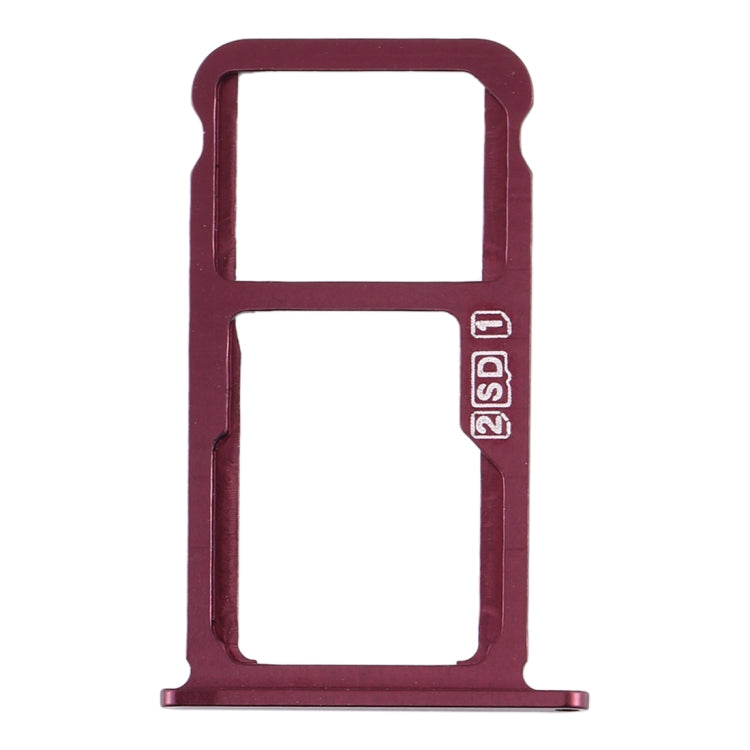 SIM Card Tray + SIM Card Tray / Micro SD Card Tray for Nokia  X7 / 8.1 / 7.1 Plus / TA-1131(Purplish Red) - Card Tray by buy2fix | Online Shopping UK | buy2fix