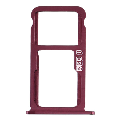 SIM Card Tray + SIM Card Tray / Micro SD Card Tray for Nokia  X7 / 8.1 / 7.1 Plus / TA-1131(Purplish Red) - Card Tray by buy2fix | Online Shopping UK | buy2fix