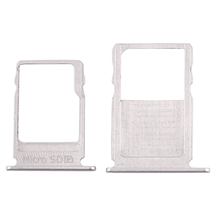 SIM Card Tray + Micro SD Card Tray for Nokia  3 TA-1020 TA-1028 TA-1032 TA-1038(Silver) - Card Tray by buy2fix | Online Shopping UK | buy2fix