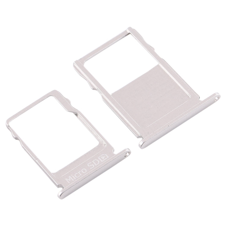 SIM Card Tray + Micro SD Card Tray for Nokia  3 TA-1020 TA-1028 TA-1032 TA-1038(Silver) - Card Tray by buy2fix | Online Shopping UK | buy2fix