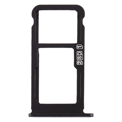 SIM Card Tray + SIM Card Tray / Micro SD Card Tray for Nokia 7.1 / TA-1100 TA-1096 TA-1095 TA-1085 TA-1097 (Black) - Card Tray by buy2fix | Online Shopping UK | buy2fix