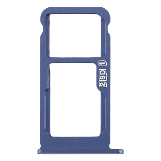 SIM Card Tray + SIM Card Tray / Micro SD Card Tray for Nokia 7.1 / TA-1100 TA-1096 TA-1095 TA-1085 TA-1097 (Blue) - Card Tray by buy2fix | Online Shopping UK | buy2fix