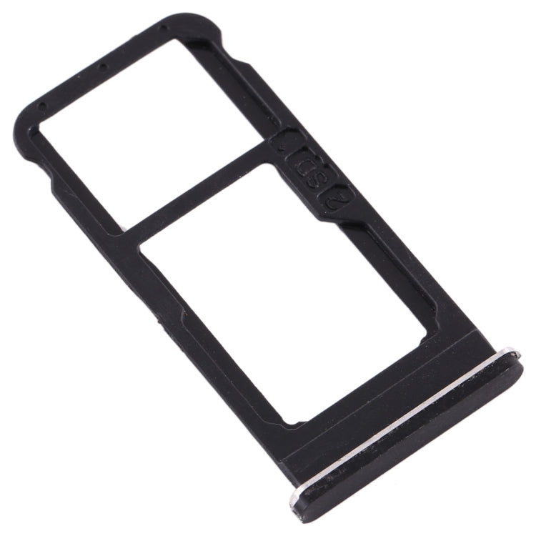 SIM Card Tray + SIM Card Tray / Micro SD Card Tray for Nokia 6.1 / 6 (2018) / TA-1043 TA-1045 TA-1050 TA-1054 TA-1068 (Black) - Card Tray by buy2fix | Online Shopping UK | buy2fix