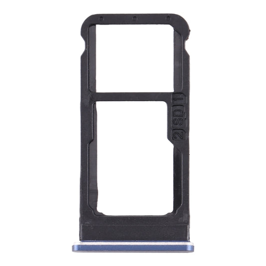 SIM Card Tray + SIM Card Tray / Micro SD Card Tray for Nokia 6.1 / 6 (2018) / TA-1043 TA-1045 TA-1050 TA-1054 TA-1068 (Blue) - Card Tray by buy2fix | Online Shopping UK | buy2fix
