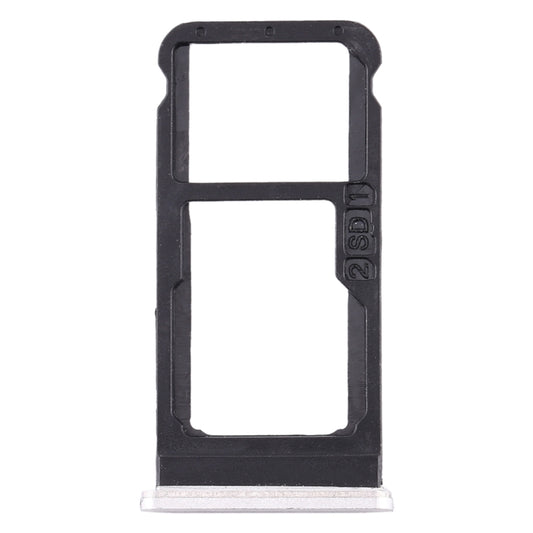 SIM Card Tray + SIM Card Tray / Micro SD Card Tray for Nokia 6.1 / 6 (2018) / TA-1043 TA-1045 TA-1050 TA-1054 TA-1068 (White) - Card Tray by buy2fix | Online Shopping UK | buy2fix