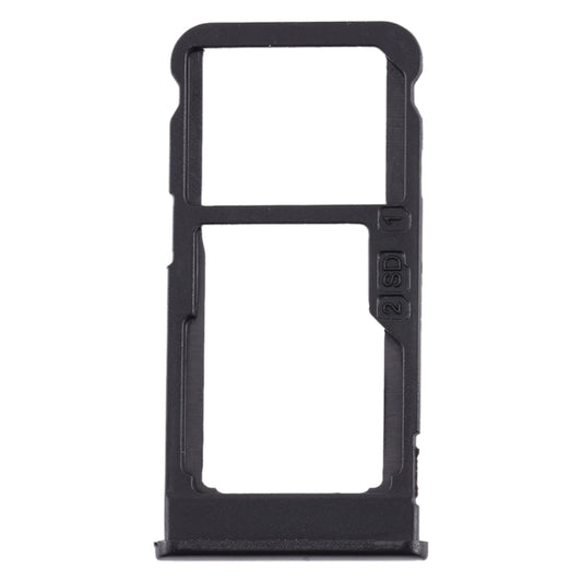 SIM Card Tray + SIM Card Tray / Micro SD Card Tray for Nokia 5.1 Plus / X5 TA-1102 TA-1105 TA-1108 TA-1109 TA-1112 TA-1120 TA-1199(Black) - Card Tray by buy2fix | Online Shopping UK | buy2fix