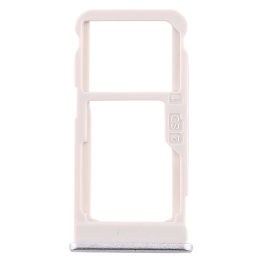 SIM Card Tray + SIM Card Tray / Micro SD Card Tray for Nokia 5.1 Plus / X5 TA-1102 TA-1105 TA-1108 TA-1109 TA-1112 TA-1120 TA-1199(Silver) - Card Tray by buy2fix | Online Shopping UK | buy2fix
