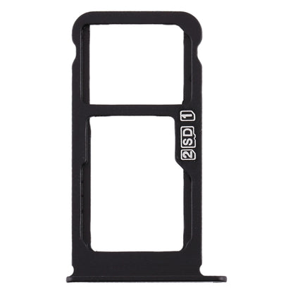 SIM Card Tray + SIM Card Tray / Micro SD Card Tray for Nokia X6 (2018) / TA-1099 / 6.1 Plus (Black) - Card Tray by buy2fix | Online Shopping UK | buy2fix