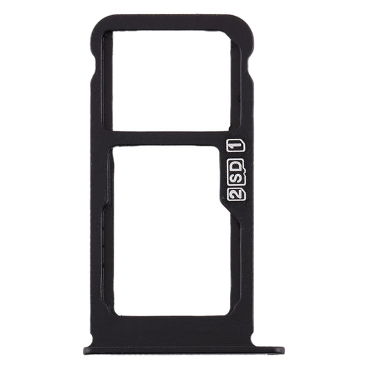 SIM Card Tray + SIM Card Tray / Micro SD Card Tray for Nokia X6 (2018) / TA-1099 / 6.1 Plus (Black) - Card Tray by buy2fix | Online Shopping UK | buy2fix
