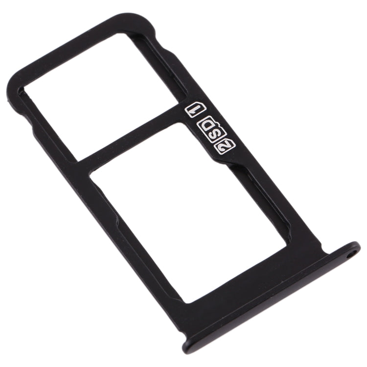 SIM Card Tray + SIM Card Tray / Micro SD Card Tray for Nokia X6 (2018) / TA-1099 / 6.1 Plus (Black) - Card Tray by buy2fix | Online Shopping UK | buy2fix