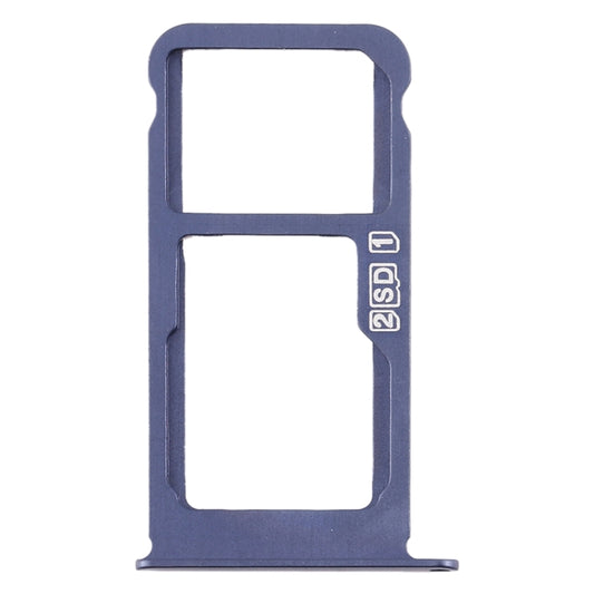 SIM Card Tray + SIM Card Tray / Micro SD Card Tray for Nokia X6 (2018) / TA-1099 / 6.1 Plus (Blue) - Card Tray by buy2fix | Online Shopping UK | buy2fix