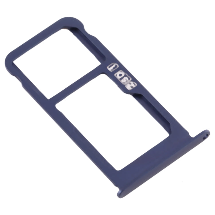 SIM Card Tray + SIM Card Tray / Micro SD Card Tray for Nokia X6 (2018) / TA-1099 / 6.1 Plus (Blue) - Card Tray by buy2fix | Online Shopping UK | buy2fix