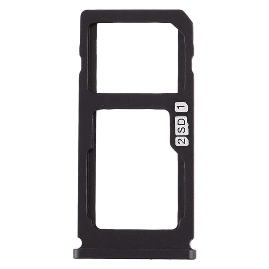 SIM Card Tray + SIM Card Tray / Micro SD Card Tray for Nokia 8 / N8 TA-1012 TA-1004 TA-1052 (Black) - Card Tray by buy2fix | Online Shopping UK | buy2fix