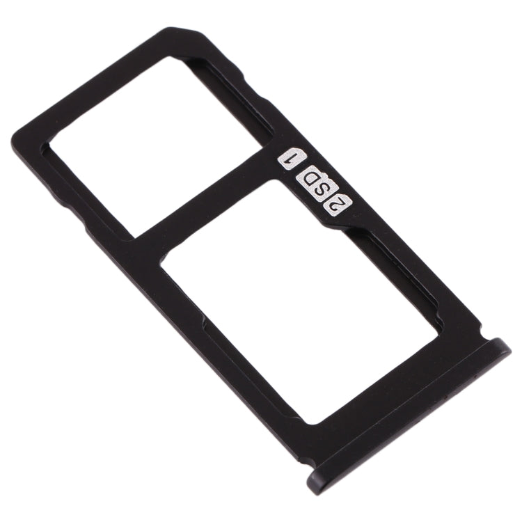 SIM Card Tray + SIM Card Tray / Micro SD Card Tray for Nokia 8 / N8 TA-1012 TA-1004 TA-1052 (Black) - Card Tray by buy2fix | Online Shopping UK | buy2fix