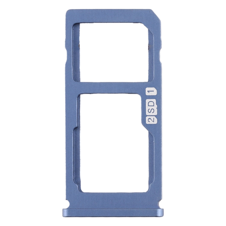 SIM Card Tray + SIM Card Tray / Micro SD Card Tray for Nokia 8 / N8 TA-1012 TA-1004 TA-1052 (Blue) - Card Tray by buy2fix | Online Shopping UK | buy2fix