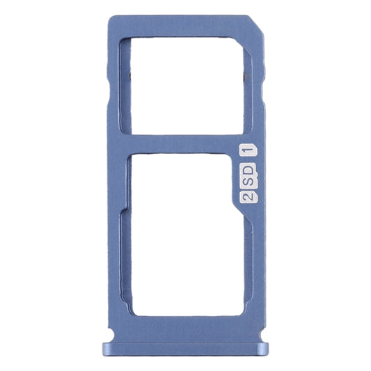 SIM Card Tray + SIM Card Tray / Micro SD Card Tray for Nokia 8 / N8 TA-1012 TA-1004 TA-1052 (Blue) - Card Tray by buy2fix | Online Shopping UK | buy2fix