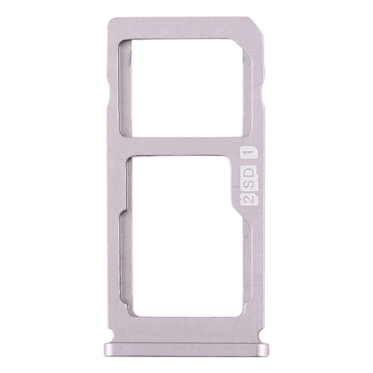 SIM Card Tray + SIM Card Tray / Micro SD Card Tray for Nokia 8 / N8 TA-1012 TA-1004 TA-1052 (Silver) - Card Tray by buy2fix | Online Shopping UK | buy2fix