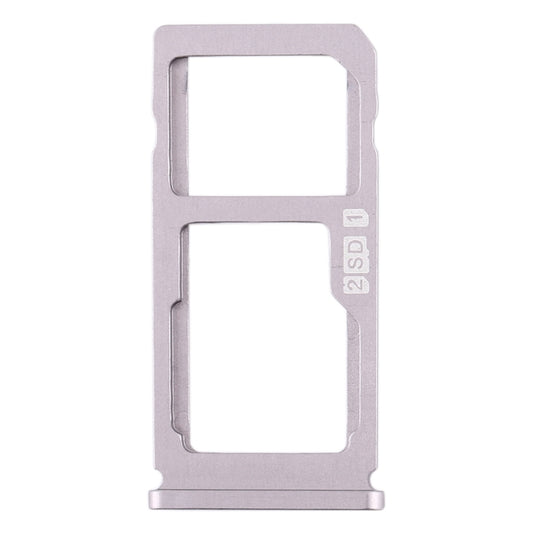 SIM Card Tray + SIM Card Tray / Micro SD Card Tray for Nokia 8 / N8 TA-1012 TA-1004 TA-1052 (Silver) - Card Tray by buy2fix | Online Shopping UK | buy2fix