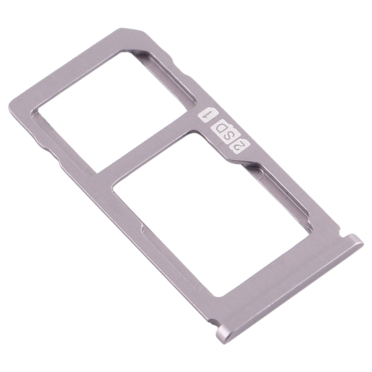 SIM Card Tray + SIM Card Tray / Micro SD Card Tray for Nokia 8 / N8 TA-1012 TA-1004 TA-1052 (Silver) - Card Tray by buy2fix | Online Shopping UK | buy2fix