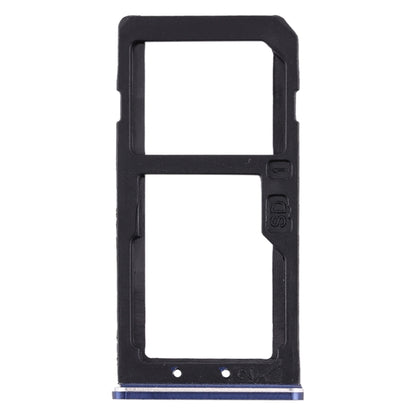SIM Card Tray + SIM Card Tray / Micro SD Card Tray for Nokia 6 TA-1000 TA-1003 TA-1021 TA-1025 TA-1033 TA-1039 (Blue) - Card Tray by buy2fix | Online Shopping UK | buy2fix
