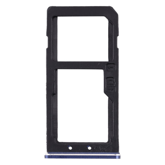 SIM Card Tray + SIM Card Tray / Micro SD Card Tray for Nokia 6 TA-1000 TA-1003 TA-1021 TA-1025 TA-1033 TA-1039 (Blue) - Card Tray by buy2fix | Online Shopping UK | buy2fix