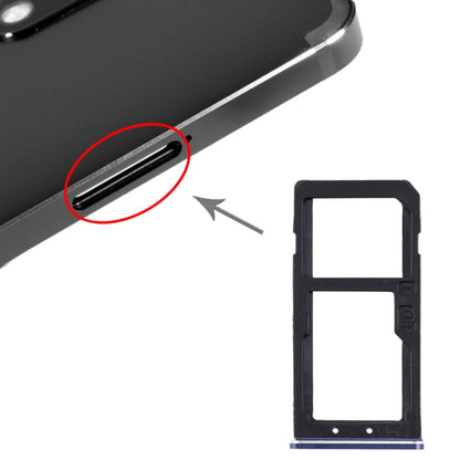 SIM Card Tray + SIM Card Tray / Micro SD Card Tray for Nokia 6 TA-1000 TA-1003 TA-1021 TA-1025 TA-1033 TA-1039 (Blue) - Card Tray by buy2fix | Online Shopping UK | buy2fix